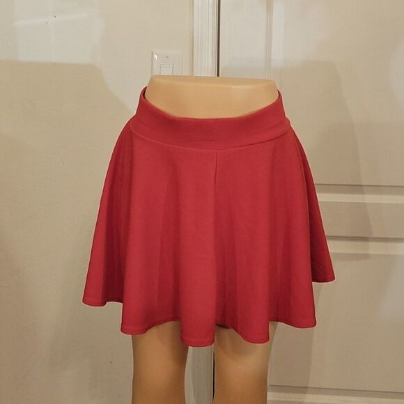 URBAN COCO WOMEN"S BASIC VERSATILE STRETCHY FLARED CASUAL MINI SKATER SKIRT - Picture 2 of 15